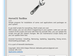 HomeOS Toolbox Screenshot 1