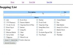Add Item to Shopping List Scren View