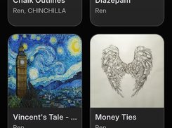 Search Results with mini player