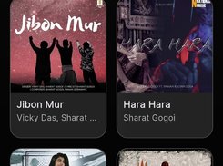 Search Results with mini player