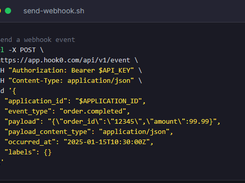 Hook0 Screenshot 1