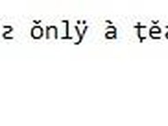 Example of typed text.