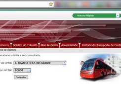 Horario Ônibus de Curitiba for Chrome Screenshot 3
