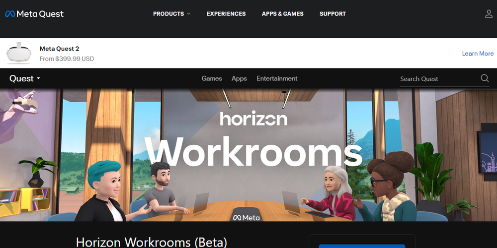 Horizon Workrooms Screenshot 1