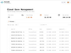horizOn-Dashboard-CloudSave