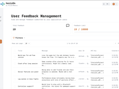 horizOn-Dashboard-Feedback