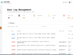 horizOn-Dashboard-Userlogs