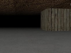 The floor, ceiling and walls are randomly generated. But the atmosphere is always eerie.