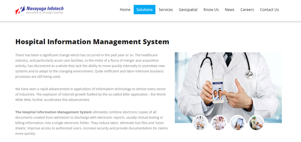 Navayuga Hospital Information Management System Screenshot 1