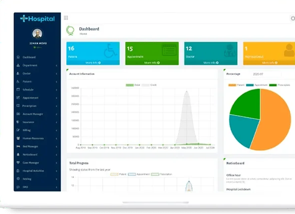 bdtask Hospital Management System Screenshot 1