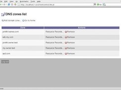 DNS Zones list (en)