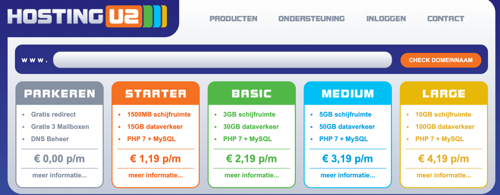 HostingU2 Screenshot 1