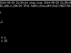 beginning of a log file