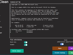 HostsClean Screenshot 2