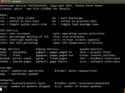 help screen for metrics displayed by hostscope