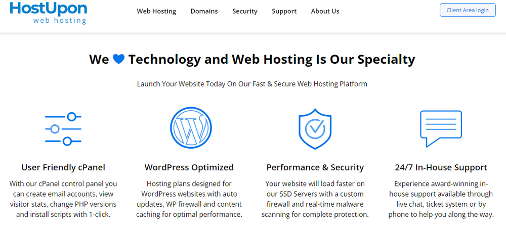 HostUpon Screenshot 1
