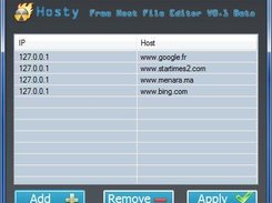 Hosty - Free host file editor  Screenshot 1