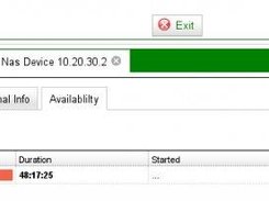 Availability history of each NAS device