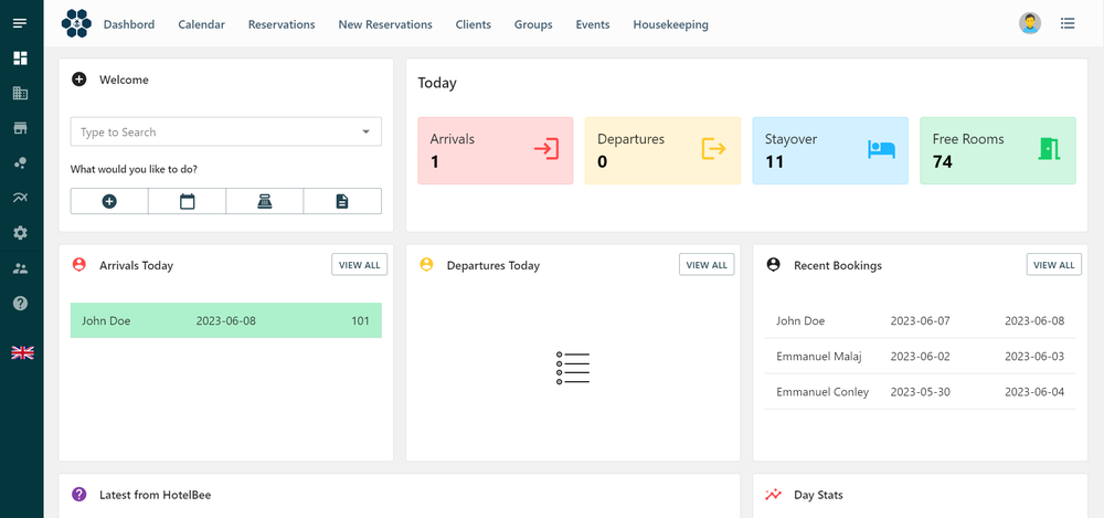 Frontdesk Dashboard