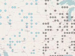 example data for consumers in two price regions (west/east)