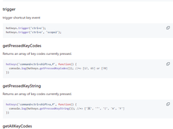 Hotkeys JS Screenshot 2