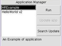 Client (J2se) GUI. list = runnable HotRunner application