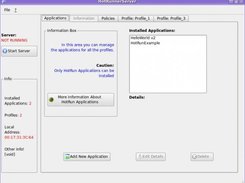 Server (J2se + Jambi) GUI.  [Application Manager]