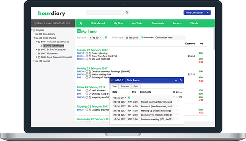 HourDairy Dashboard