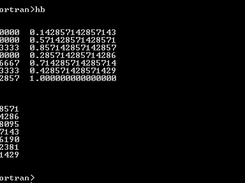sample output of the program