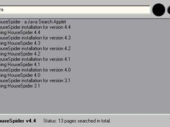 Searching the HouseSpider homepage
