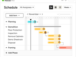 Houzz Pro Schedule