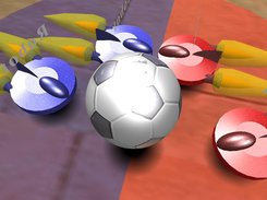 Four HoverShips and the ball