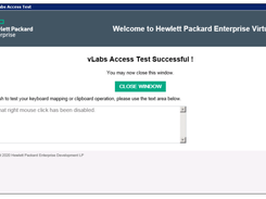 HPE vLabs Screenshot 1