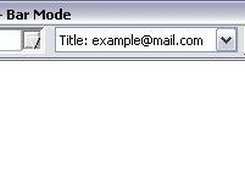 Bar Mode Window - handy to fill some forms :)