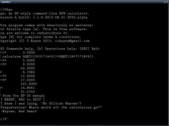 HPN - demonstration calculation from the manual