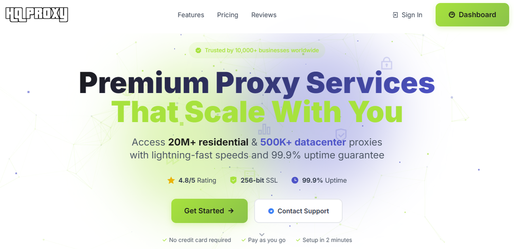 HQProxy Screenshot 1