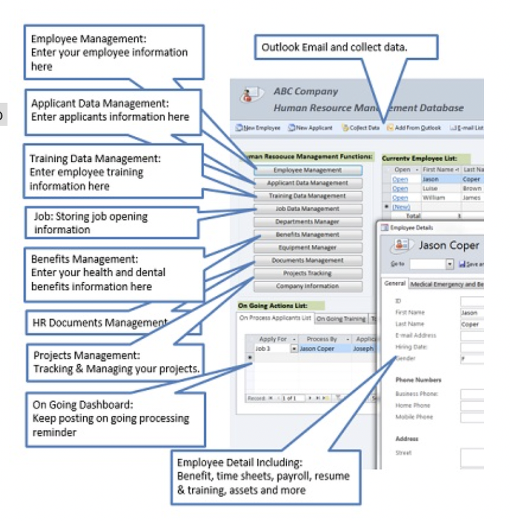 HR Management Software Screenshot 1