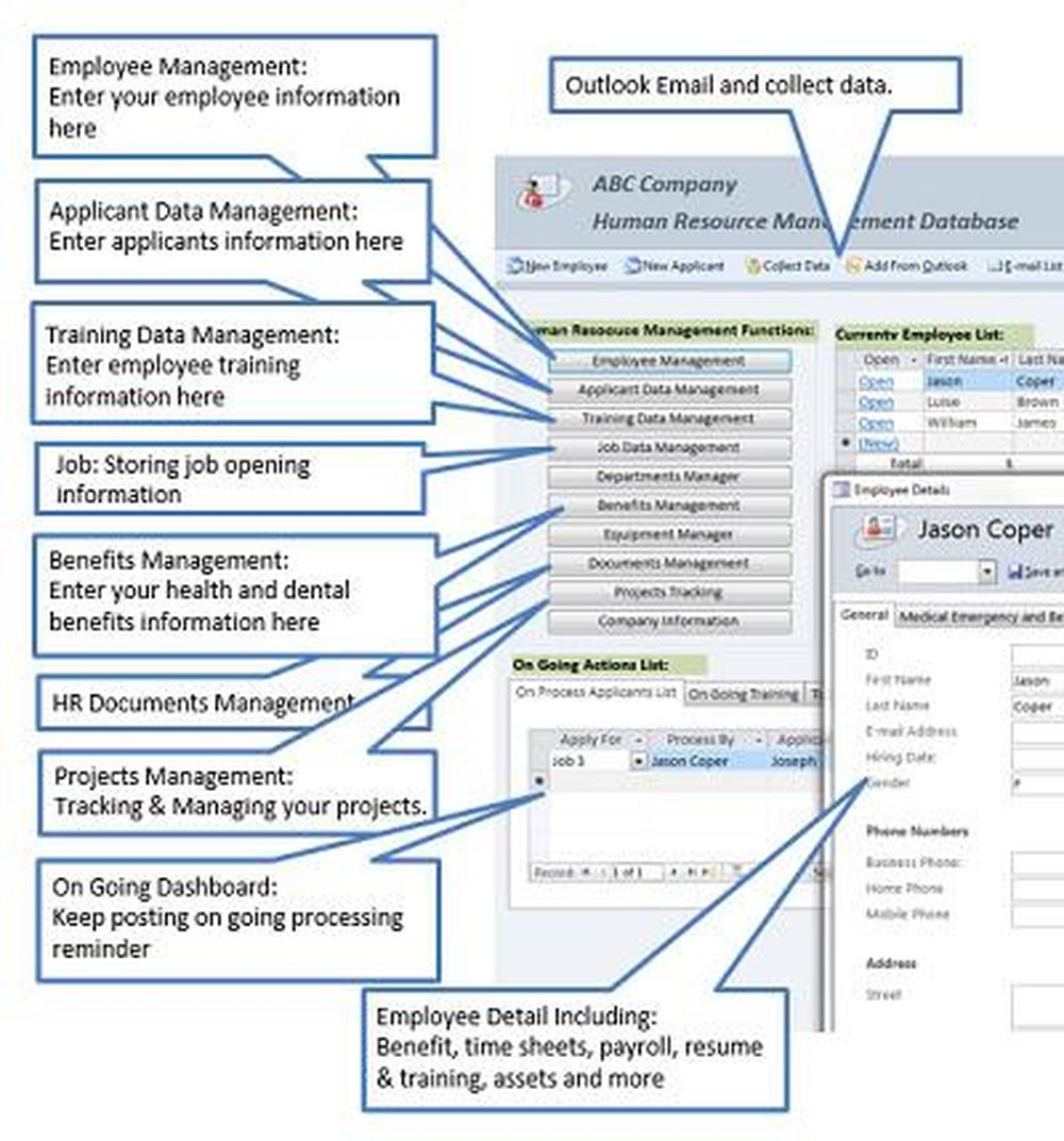 HR Management System Screenshot 1