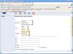 Add vacancy screen