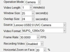 HRVCam Settings