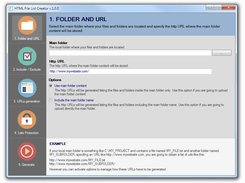 HTML File List Creator Screenshot 1