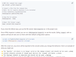 HTML Inspector Screenshot 1
