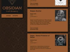 Obsidian Craft Brewery - homepage for a local homebrewery outside Stockholm, built with HTML5 Boilerplate