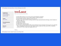 htmLawed site home-page as on 24 Feb 2009