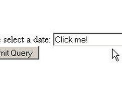 1. A typical Date Entry Field in a form