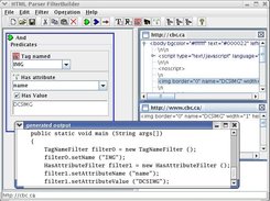 FilterBuilder tool GUI and generated java code.