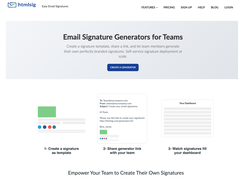 Email Signature Generators for Teams - Create templates, share a link, and let team members generate their own professional signatures in seconds.