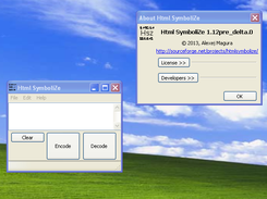 Html SymboliZe, Windows release, version 1.12pre_delta.0