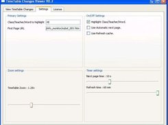 The settings window.