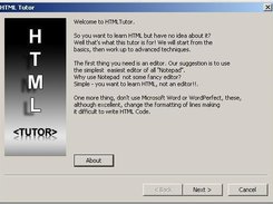 HTMLTutor 1.0 main page